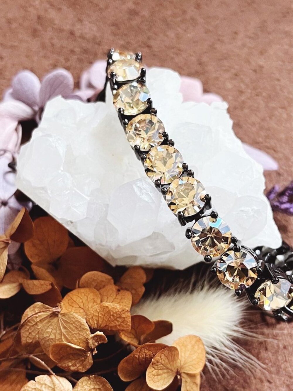 Park Lane Glow Nude Champagne Impression Tennis Bracelet NWT